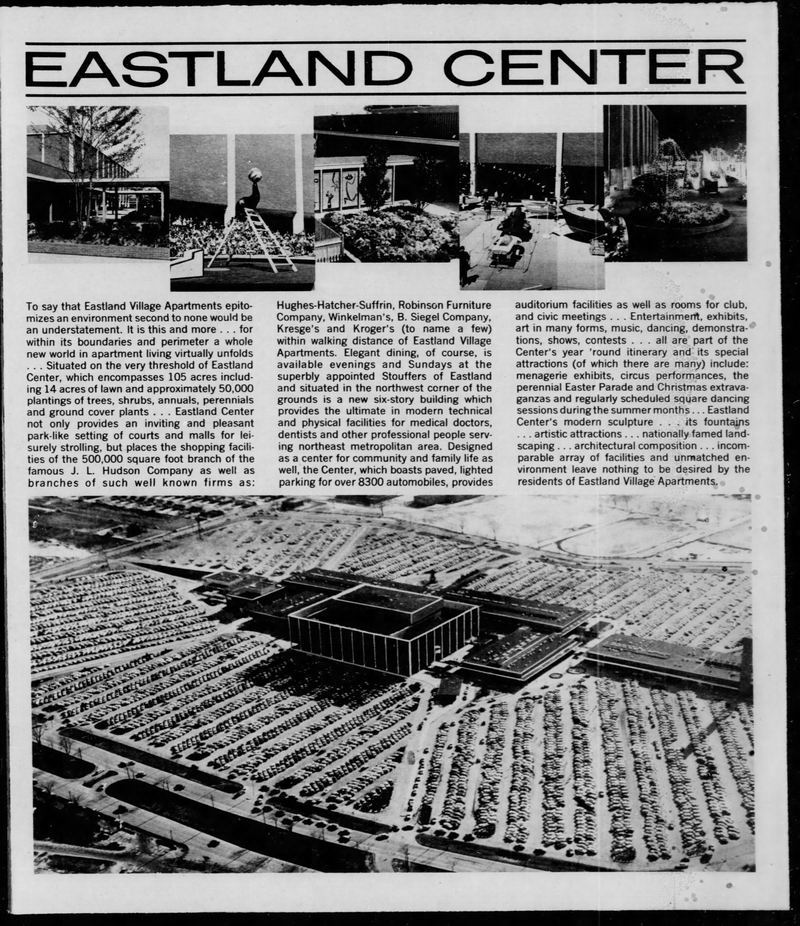 Eastland Center - JAN 1962 ARTICLE